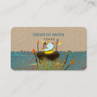 Carte De Visite Centre d'apprentissage de garde d'enfants niche oi