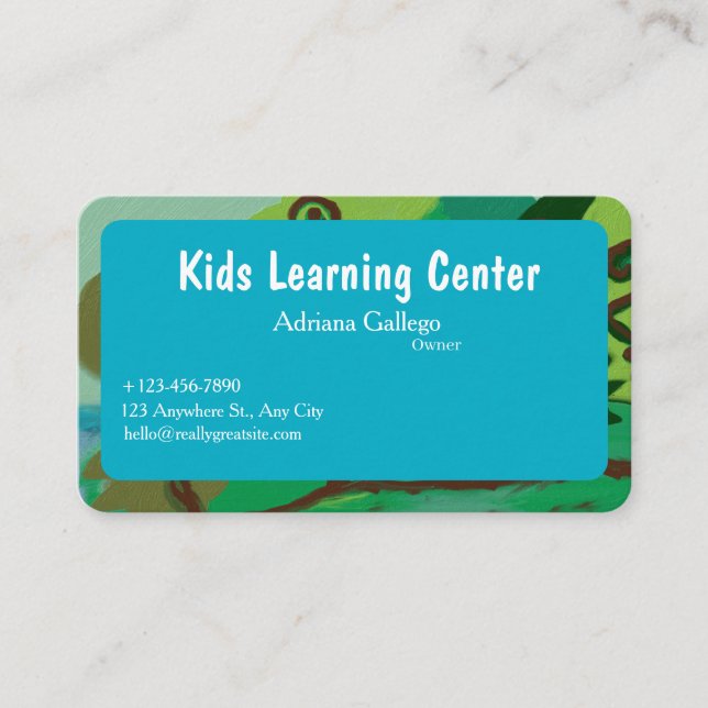 carte de visite centre d'apprentissage pour enfant (Devant)