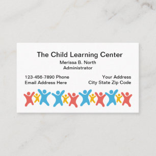 Carte De Visite Centre d'apprentissage pour la garde d'enfants