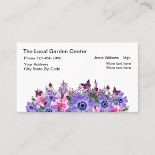 Carte De Visite Centre de jardin et jardinier
