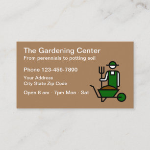 Carte De Visite Centre de jardin et pépinière végétale