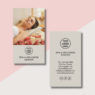 Carte De Visite Centre de Spa et de Bien-être sur les Réseaux Soci