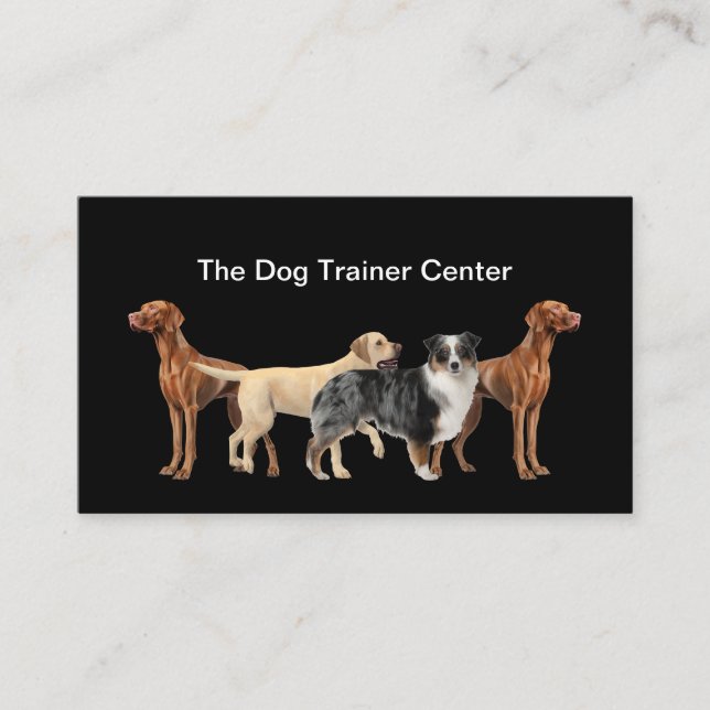 Carte De Visite Centre D'Entraînement Et D'Obéissance Des Chiens (Devant)