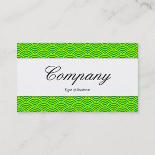 Carte De Visite Centre du groupe - Script - Motif d'écailles de po