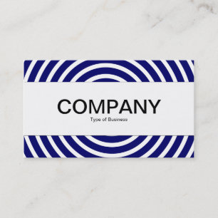 Carte De Visite Centre du groupe - Spirale - Bleu marine foncé et 