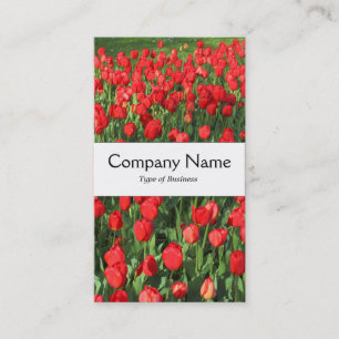 Carte De Visite Centre Groupe - Tulipes Rouges