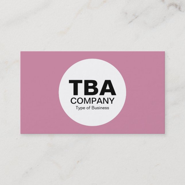 Carte De Visite Cercle (Alt Version) - Rose cashmere cf86a3 (Devant)