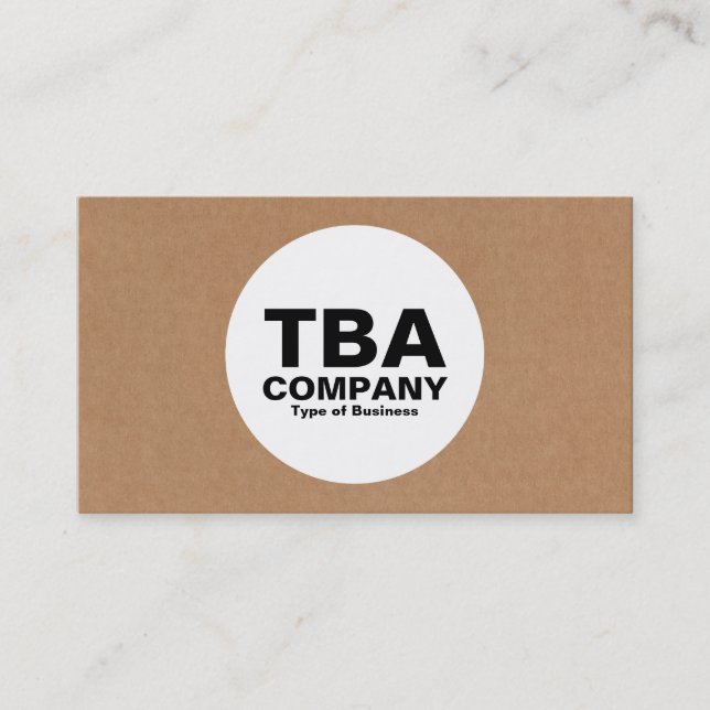 Carte De Visite Cercle - boîte en carton (Devant)