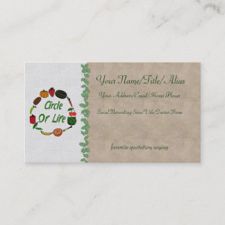 Carte De Visite Cercle de la vie