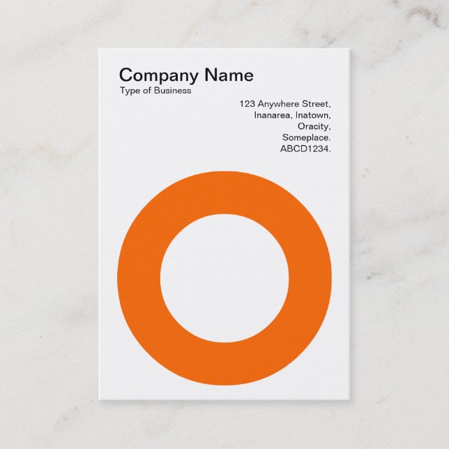 Carte De Visite Cercle de retenue - Orange (Devant)