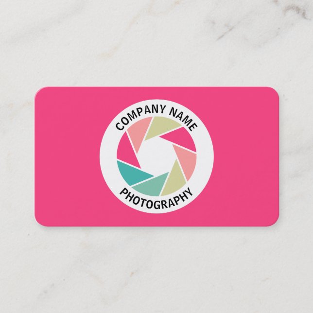 Carte De Visite Cercle d'ouverture couleur - Couleurs 01 - Rouge # (Devant)