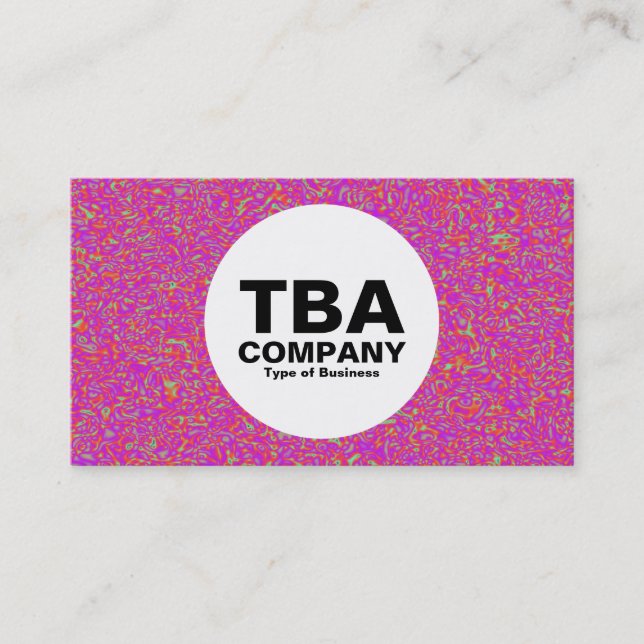 Carte De Visite Cercle - Impressionniste (Devant)