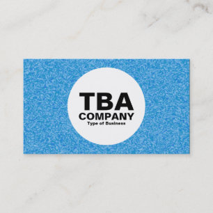 Carte De Visite Cercle - Impressionniste bleu