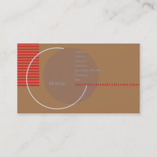 Carte De Visite Cercle inachevé - affaires
