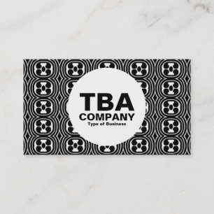 Carte De Visite Cercle - Motif Abstrait