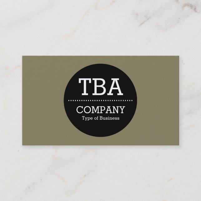 Carte De Visite Cercle noir v2 - 847f5d (Devant)