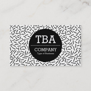 Carte De Visite Cercle noir v2 - Abstrait 300117