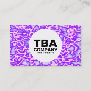 Carte De Visite Cercle - Plasma violet