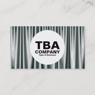 Carte De Visite Cercle - rideaux argentés 02
