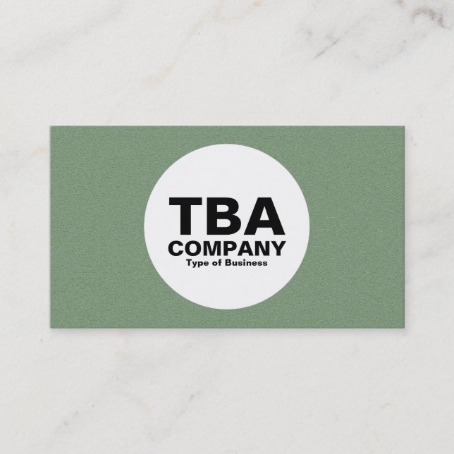 Carte De Visite Cercle - Texture verte (Devant)