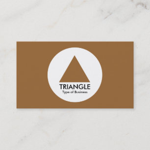 Carte De Visite Cercle - Triangle - Brown