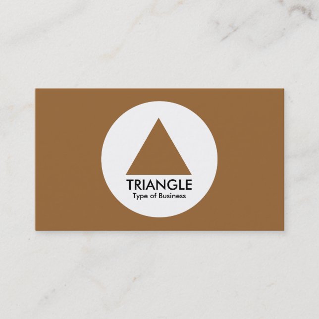 Carte De Visite Cercle - Triangle - Brown (Devant)