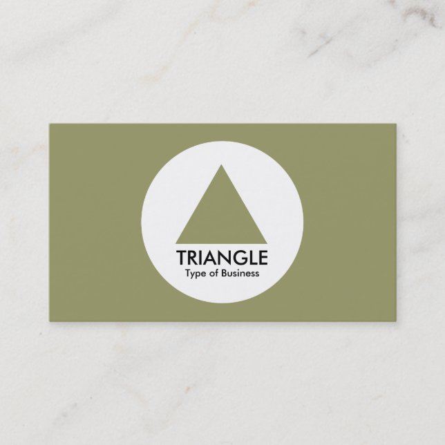Carte De Visite Cercle - triangle - kaki (Devant)
