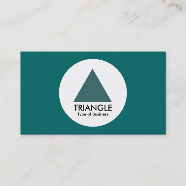 Carte De Visite Cercle - Triangle - Moss Green (Devant)