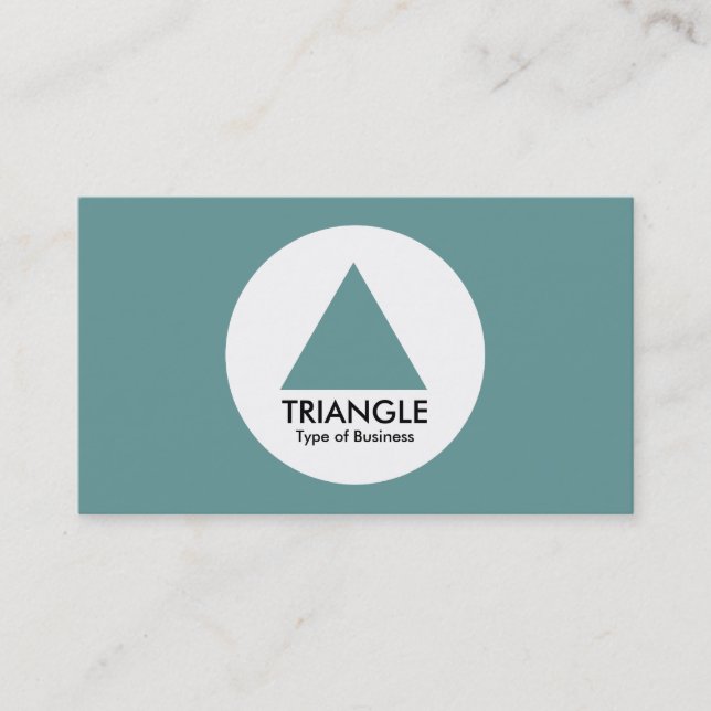 Carte De Visite Cercle - Triangle - Vert océan (Devant)