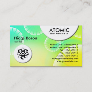 Carte De Visite Cercles atomiques - Abstrait 01