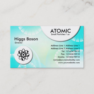Carte De Visite Cercles atomiques - Abstrait 02