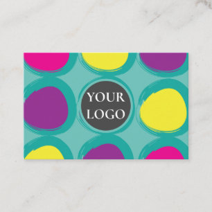 Carte De Visite Cercles colorés Abstraits