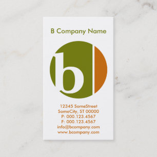 Carte De Visite cercles de broyage de couleur