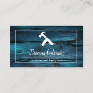 Carte De Visite Céréales de bois professionnel de menuiserie rusti