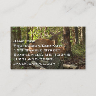 Carte De Visite Cerf et bébé cerf au parc national de Shenandoah
