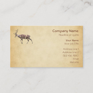 Carte De Visite Cerfs communs avec un regard sale