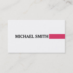 Carte De Visite Cerise professionnelle Élégante Moderne Blanc clai