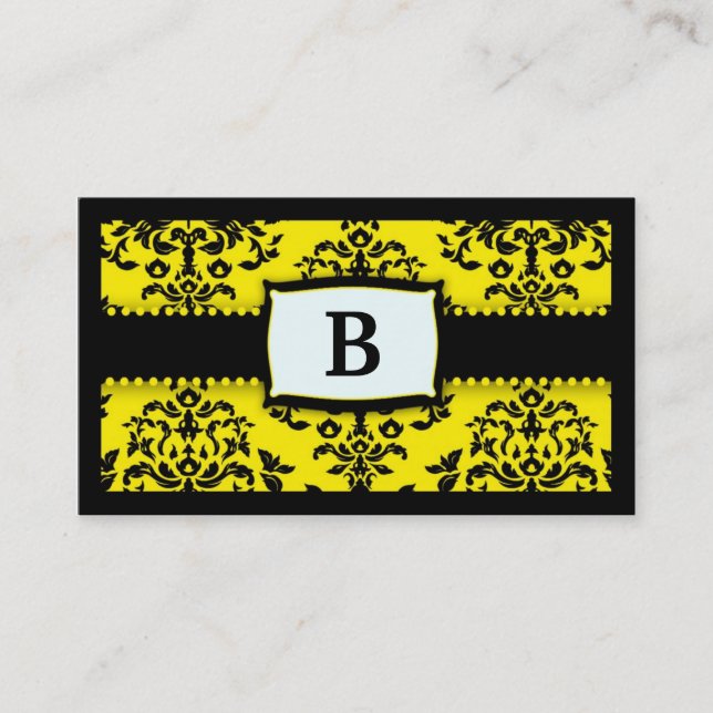 Carte De Visite Cerise sur le gâteau de 311 monogrammes - abeille (Devant)