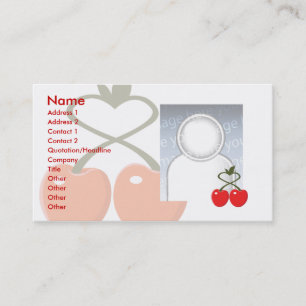 Carte De Visite Cerises - affaires