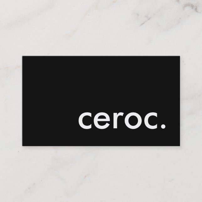 Carte De Visite ceroc. (Devant)