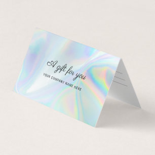 Carte De Visite Certificat cadeau de script holographique d'entrep
