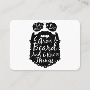 Carte De Visite C'est ce que je fais je cultive une barbe et je sa
