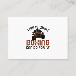 Carte De Visite c'est ce que la boxe peut faire pour vous