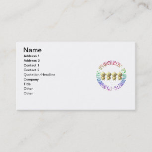 Carte De Visite C'est des quadruplets !