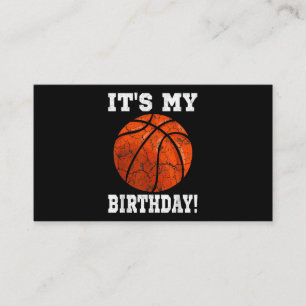 Carte De Visite C'est mon anniversaire Basketball Lover cadeau Ret