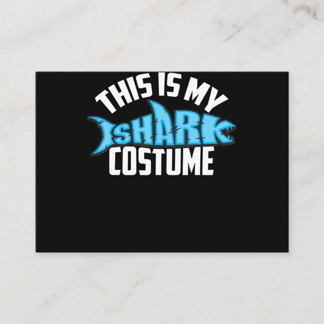 Carte De Visite C'Est Mon Costume De Requin Sea Creatme (Devant)