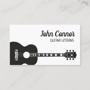 Carte De Visite Chaîne Guitare Cours particuliers Musique Enseigna