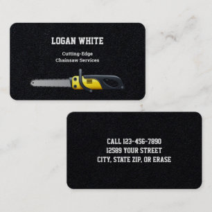 Carte De Visite Chaînes à tronçonneuse Premium