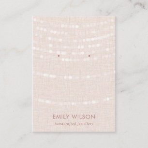 CARTE DE VISITE CHAÎNES LUMINEUSES BLANCHES EN LIGNE ÉCRAN ÉTABLIS