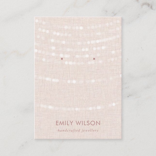 CARTE DE VISITE CHAÎNES LUMINEUSES BLANCHES EN LIGNE ÉCRAN ÉTABLIS (Devant)